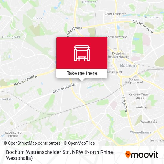 Bochum Wattenscheider Str. map