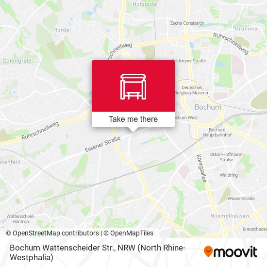 Карта Bochum Wattenscheider Str.
