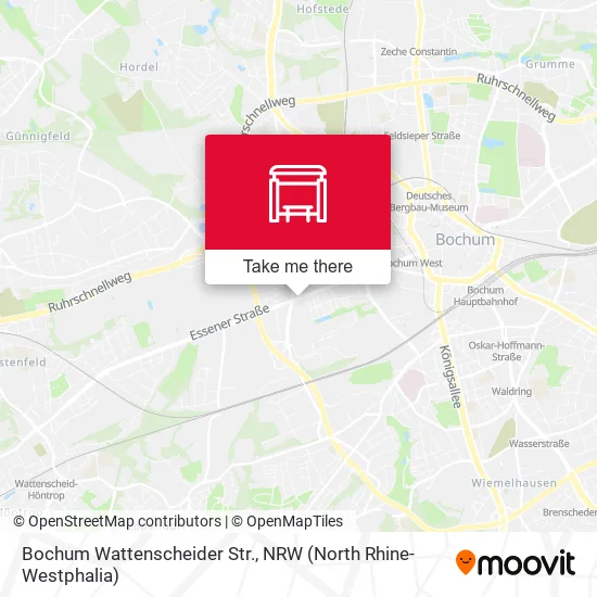Карта Bochum Wattenscheider Str.
