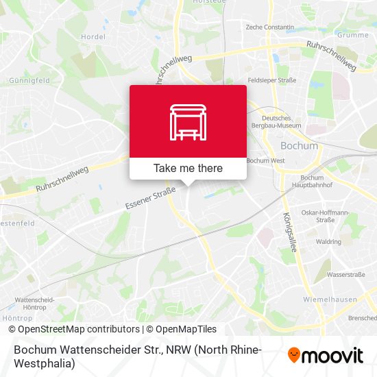 Карта Bochum Wattenscheider Str.