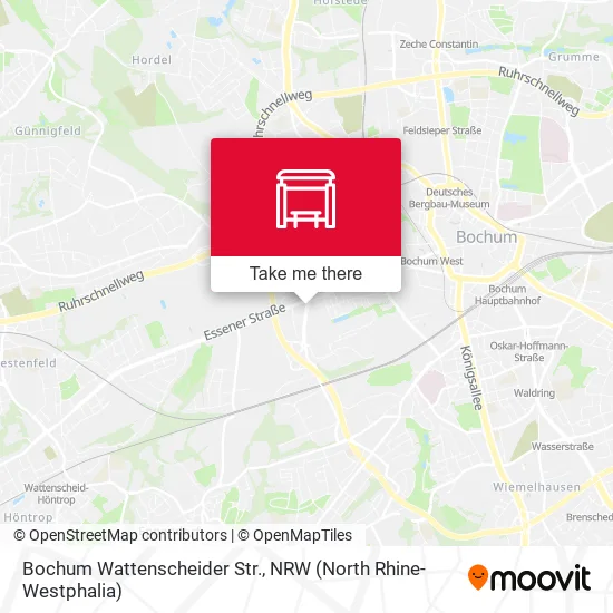Карта Bochum Wattenscheider Str.