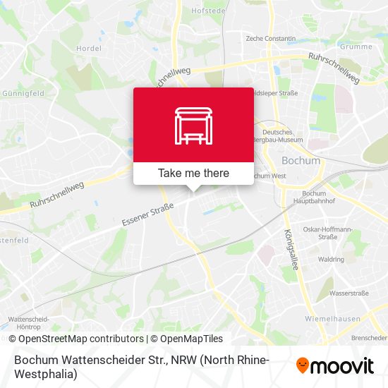 Bochum Wattenscheider Str. map