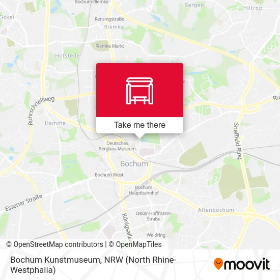 Bochum Kunstmuseum map