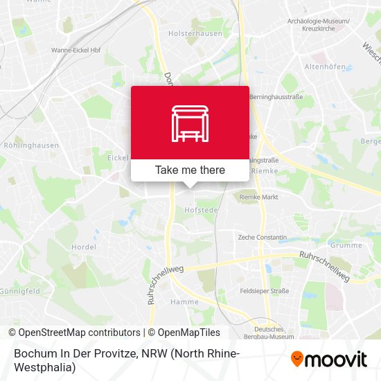 Карта Bochum In Der Provitze