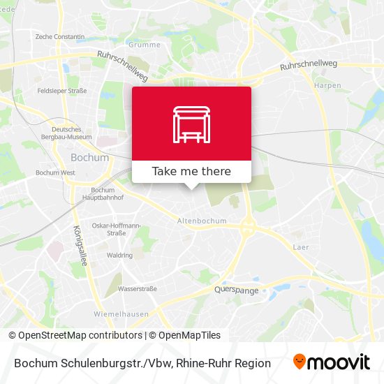 Bochum Schulenburgstr./Vbw map