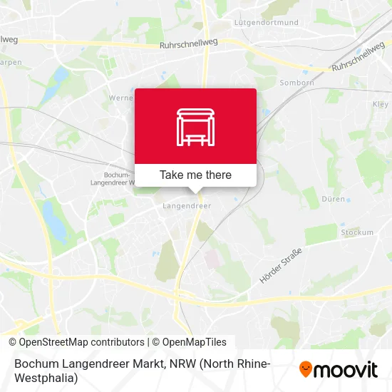 Карта Bochum Langendreer Markt