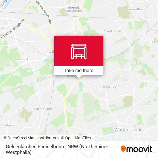 Gelsenkirchen Rheinelbestr. map