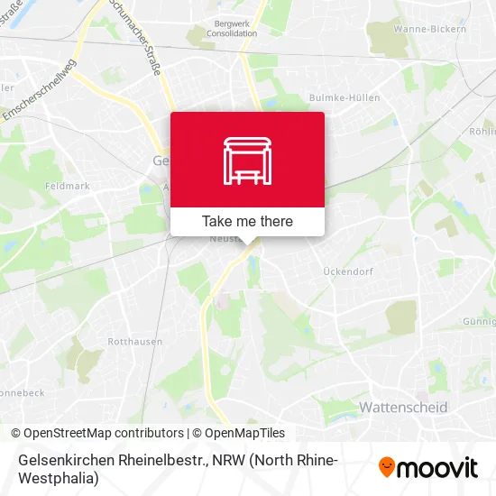 Карта Gelsenkirchen Rheinelbestr.
