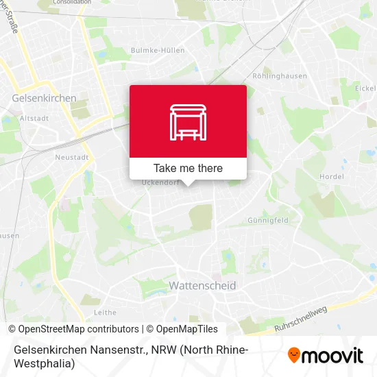 Карта Gelsenkirchen Nansenstr.