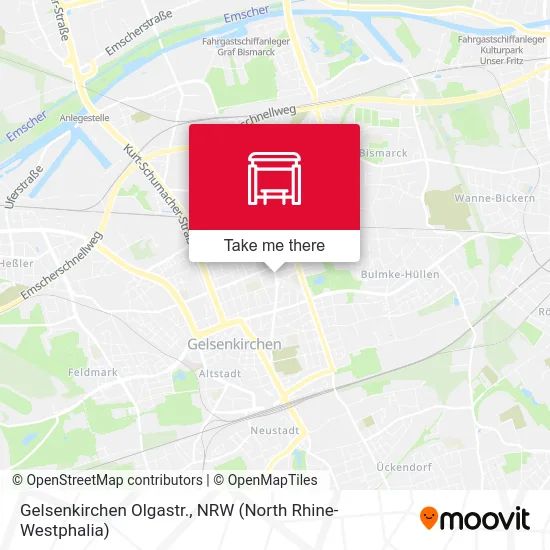 Gelsenkirchen Olgastr. map