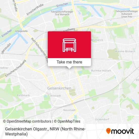 Gelsenkirchen Olgastr. map