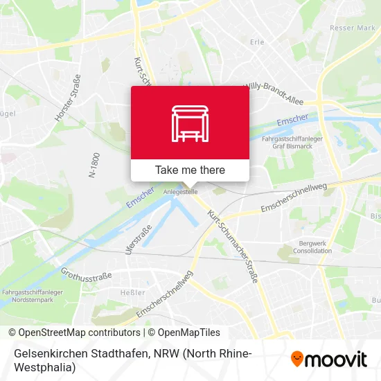 Карта Gelsenkirchen Stadthafen