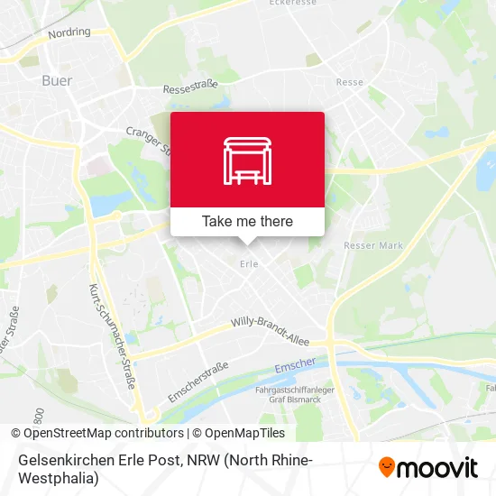 Карта Gelsenkirchen Erle Post