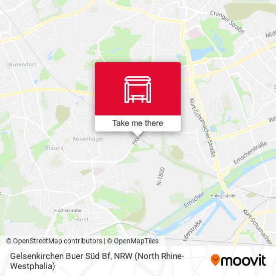 Gelsenkirchen Buer Süd Bf map