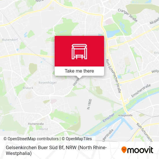 Gelsenkirchen Buer Süd Bf map