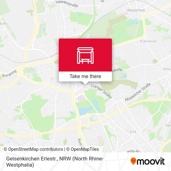 Карта Gelsenkirchen Erlestr.