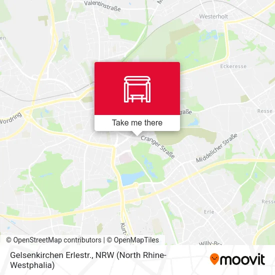 Карта Gelsenkirchen Erlestr.