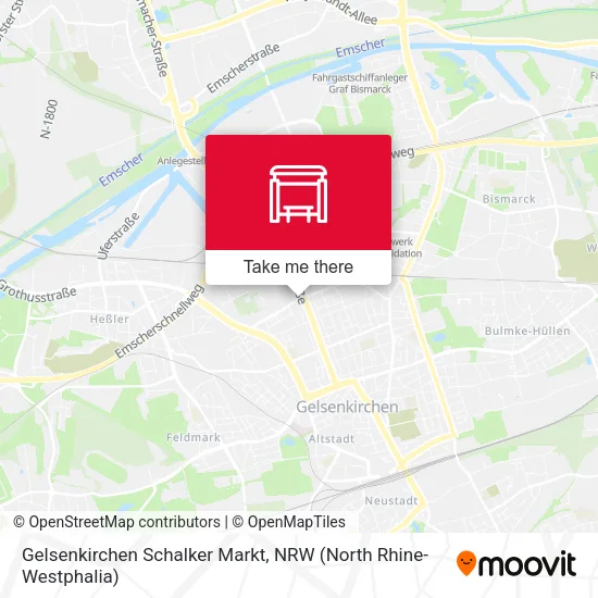 Карта Gelsenkirchen Schalker Markt