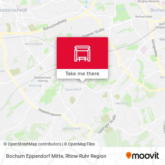 Bochum Eppendorf Mitte map