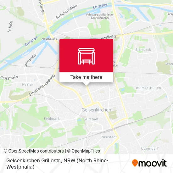 Карта Gelsenkirchen Grillostr.