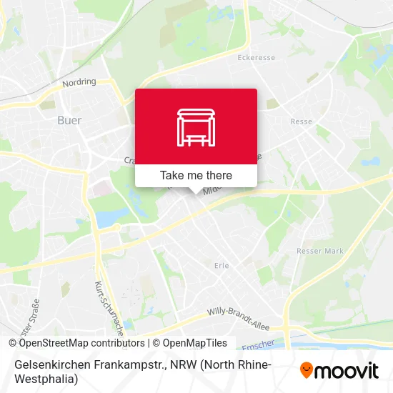 Карта Gelsenkirchen Frankampstr.