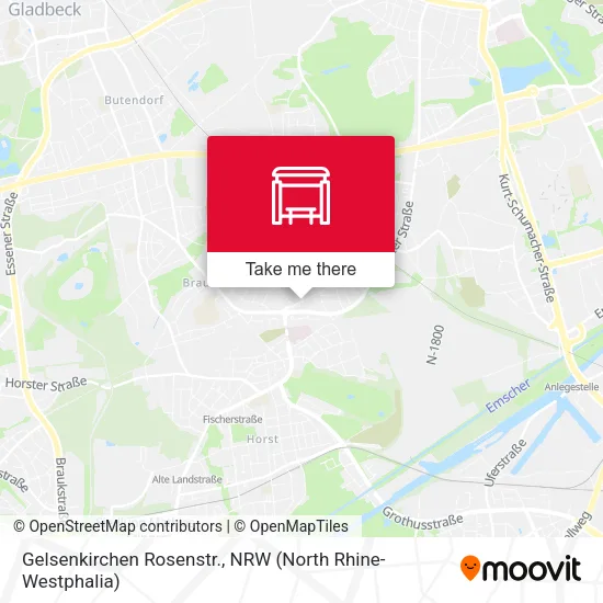 Карта Gelsenkirchen Rosenstr.