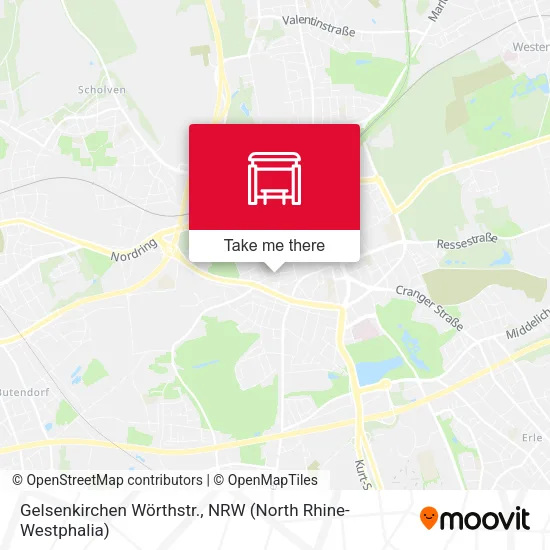 Карта Gelsenkirchen Wörthstr.