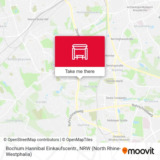Карта Bochum Hannibal Einkaufscentr.