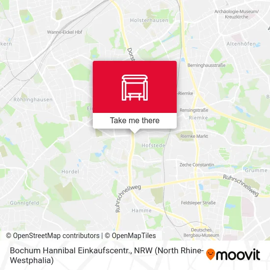 Карта Bochum Hannibal Einkaufscentr.