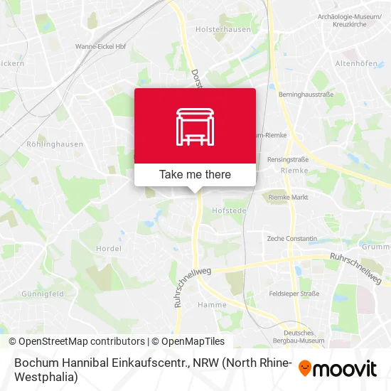 Карта Bochum Hannibal Einkaufscentr.