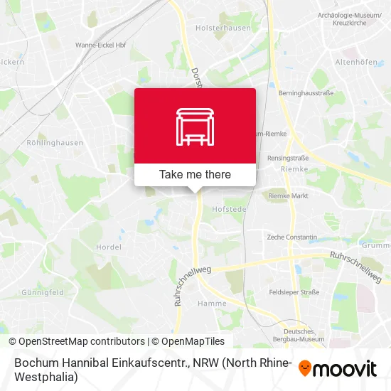 Карта Bochum Hannibal Einkaufscentr.