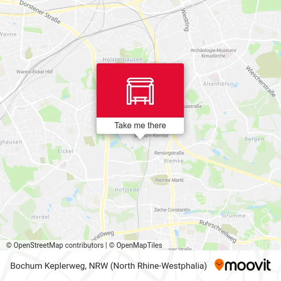 Bochum Keplerweg map