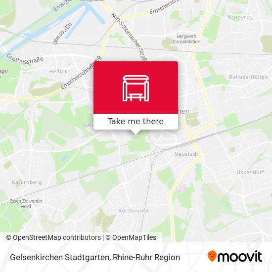 Gelsenkirchen Stadtgarten map