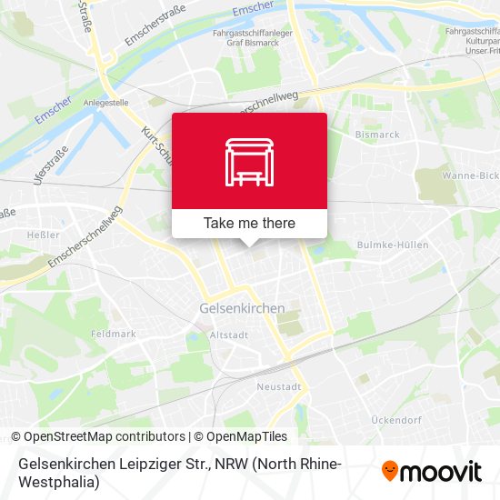 Gelsenkirchen Leipziger Str. map