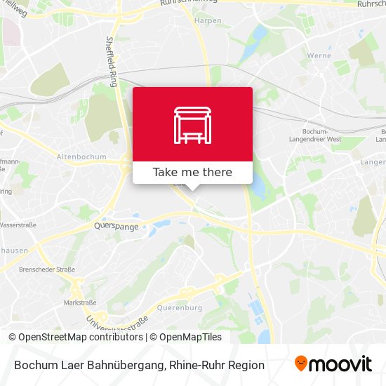 Bochum Laer Bahnübergang map