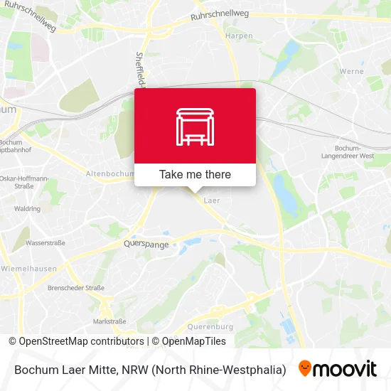 Карта Bochum Laer Mitte