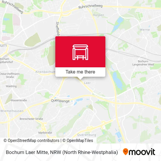 Карта Bochum Laer Mitte