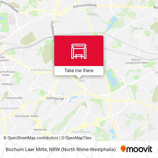 Карта Bochum Laer Mitte