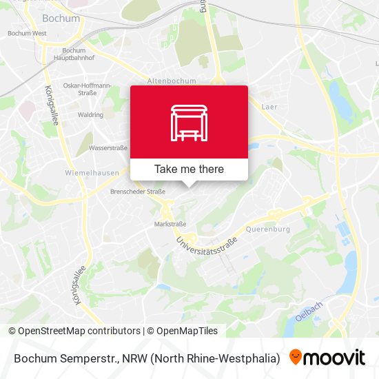 Карта Bochum Semperstr.
