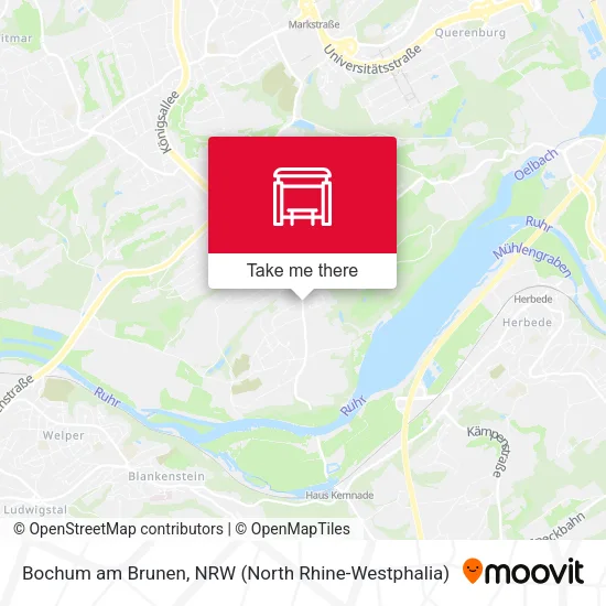 Карта Bochum am Brunen