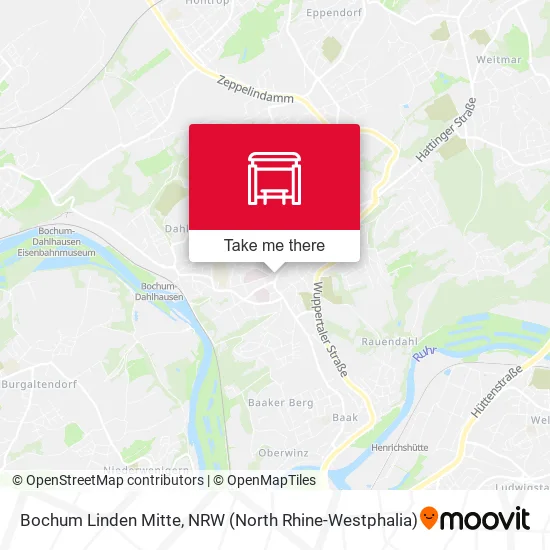 Карта Bochum Linden Mitte