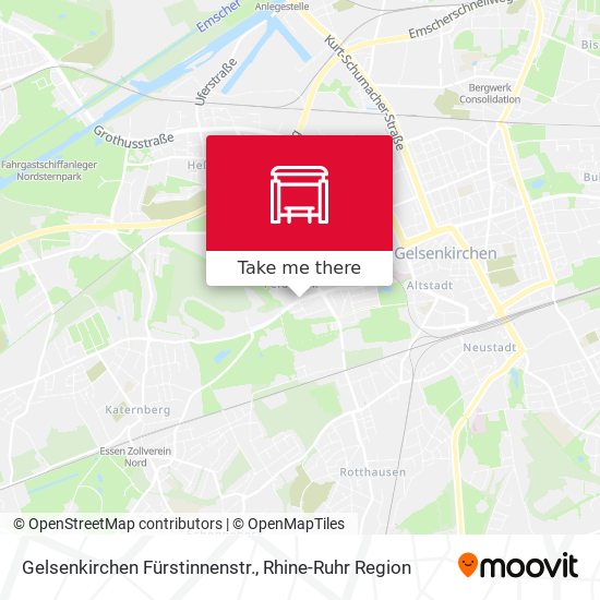 Gelsenkirchen Fürstinnenstr. map