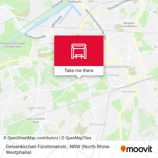 Gelsenkirchen Fürstinnenstr. map