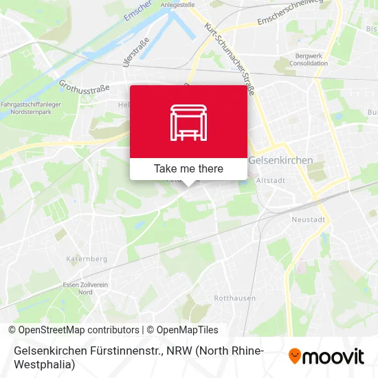Gelsenkirchen Fürstinnenstr. map