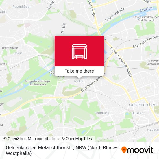Карта Gelsenkirchen Melanchthonstr.