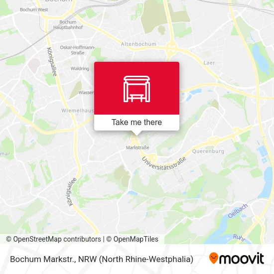 Карта Bochum Markstr.