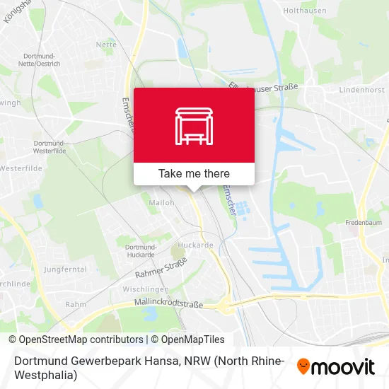 Dortmund Gewerbepark Hansa map