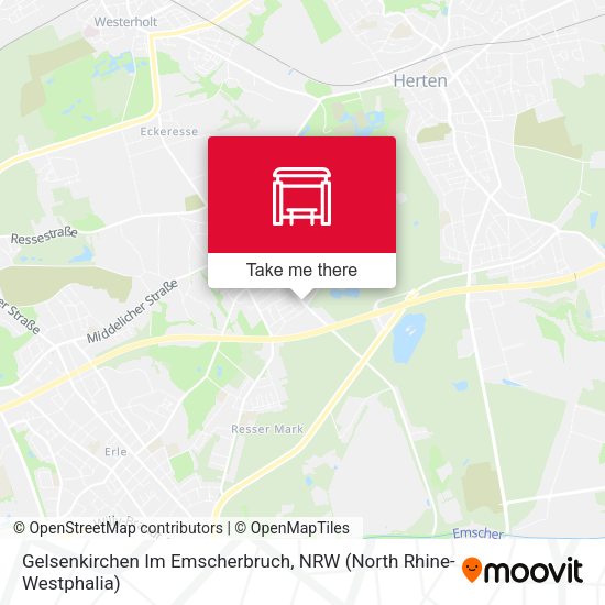 Карта Gelsenkirchen Im Emscherbruch