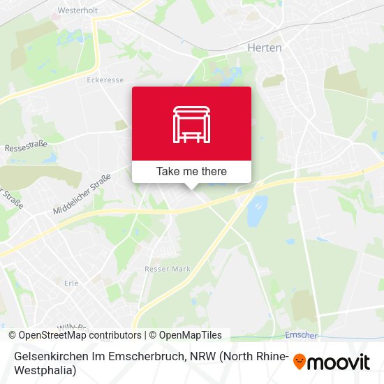 Карта Gelsenkirchen Im Emscherbruch