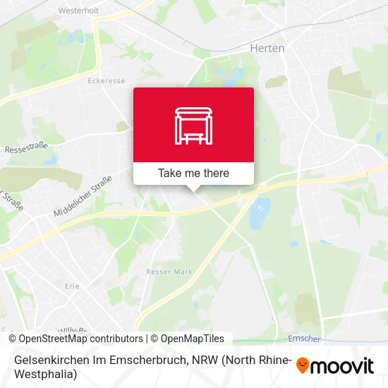 Карта Gelsenkirchen Im Emscherbruch